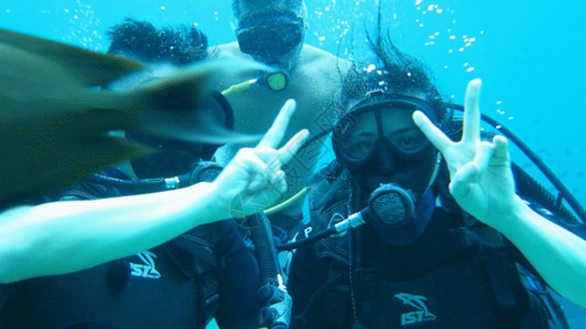 巴厘岛贝尼达潜水水下视频GIF高清图片