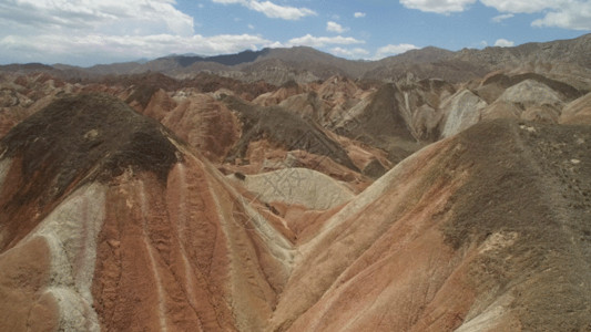 国家重点风景名胜区甘肃张掖丹霞国家地质公园航拍视频GIF高清图片