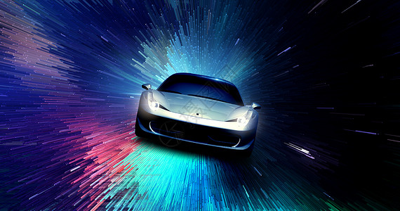 汽车速度感光效设计图片