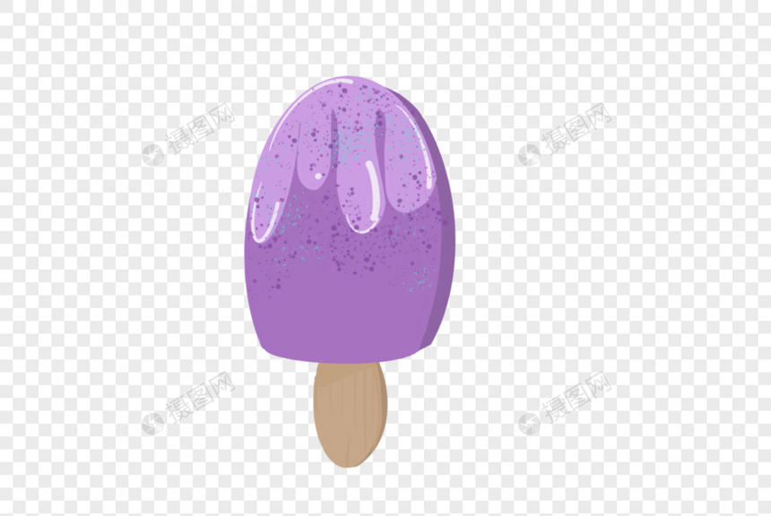 紫色雪糕图片