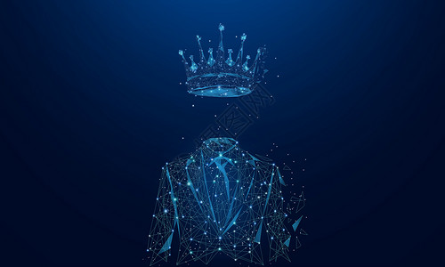 皇冠元素商务创意男士皇冠背景设计图片