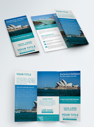 澳洲介绍旅游宣传折页英文模板