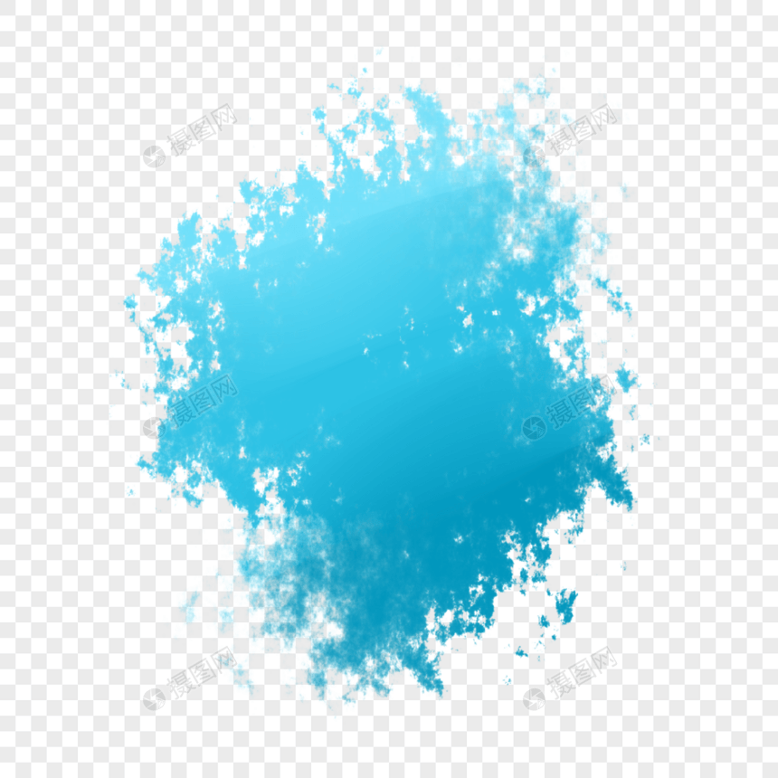 蓝色创意边框底纹免抠元素图片