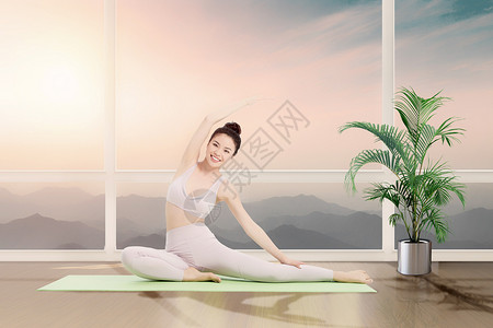 健身休闲室内瑜伽设计图片