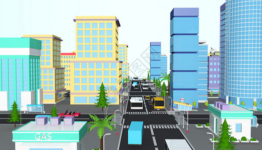 城市发展场景背景图片