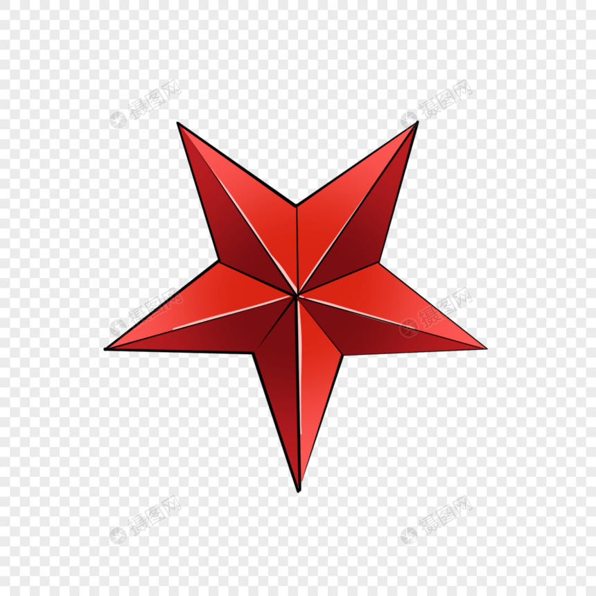 红色的五角星图片