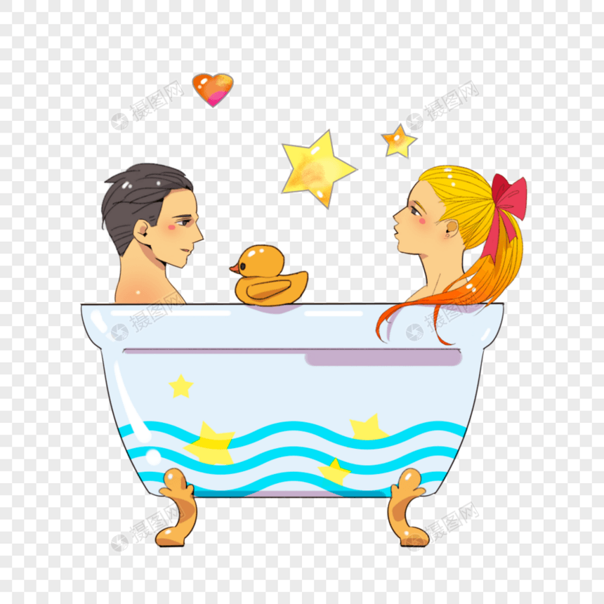 情侣浴缸图片