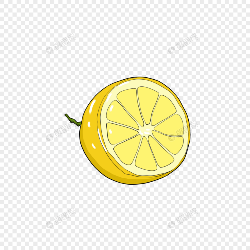 柠檬夏日清新水果图片