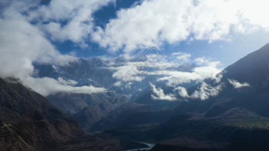 最高行政法院航拍喜马拉雅山脉GIF高清图片