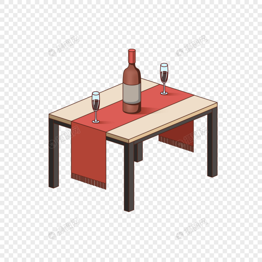 餐桌红酒图片