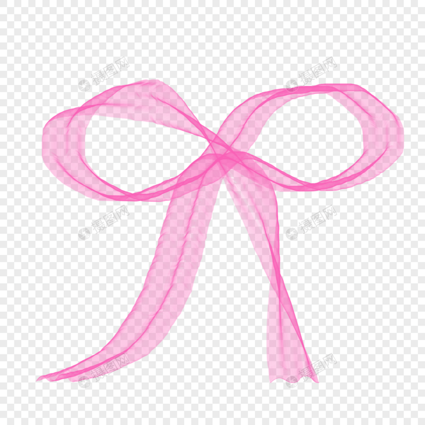 粉色蝴蝶结丝带图片