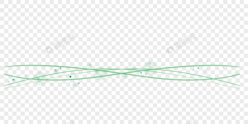 绿色小清新分割线图片