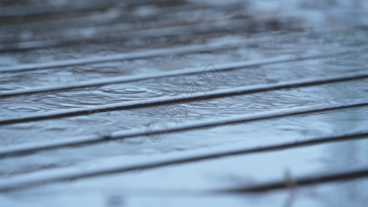 木板人行道雨天的路面GIF高清图片