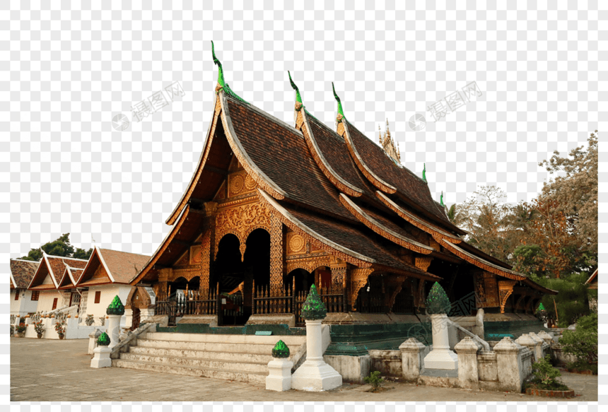 老挝琅勃拉邦寺庙图片
