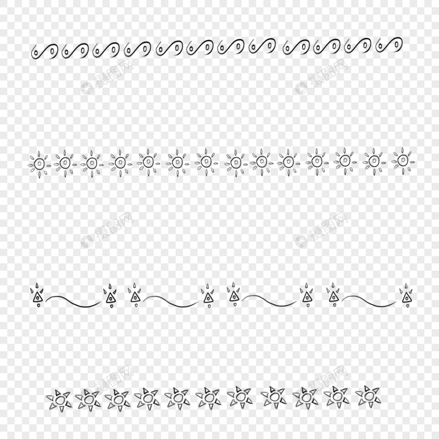 花纹小太阳几何分割线图片