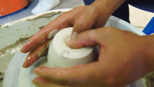 陶瓷生产陶艺制作GIF高清图片