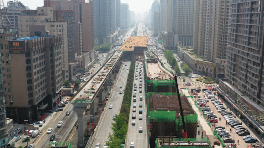 城市建设发展城市车流 GIF高清图片