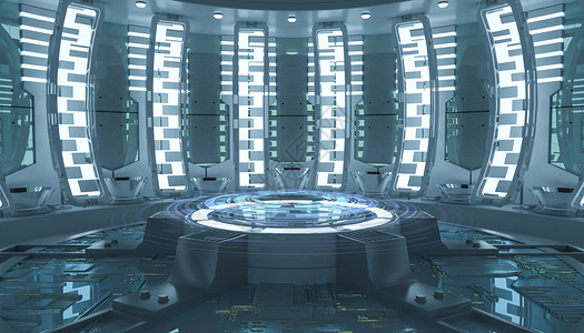 太空战舰模型现代科幻场景设计图片