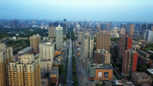 清晨城市城市交通 GIF高清图片
