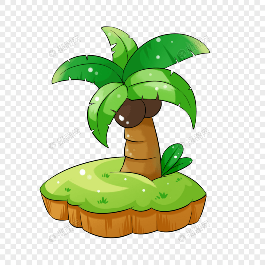 夏日椰子树图片