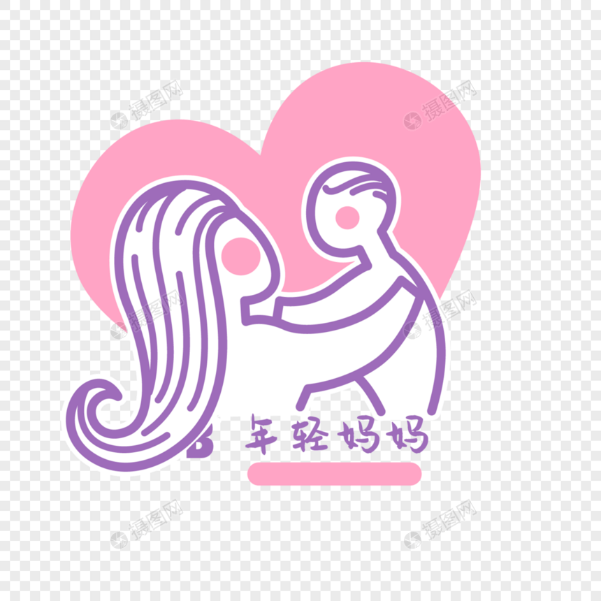 母亲节新手妈妈图标图片