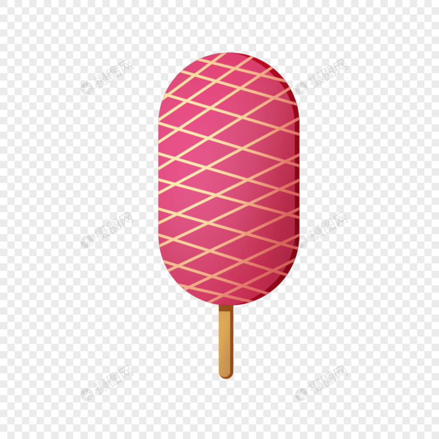 夏季卡通雪糕甜食甜品冰棍冰糕初夏素材图片