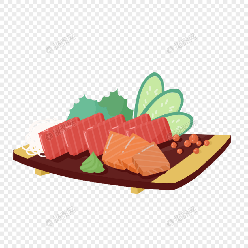 金枪鱼日本快餐海鲜生鱼片海鲜虾鱼子鳗鱼芥末图片
