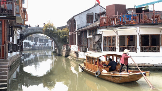 上海旅游宣传古镇旅游GIF高清图片
