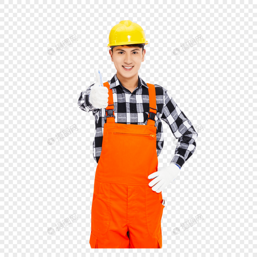 男性建筑工人图片