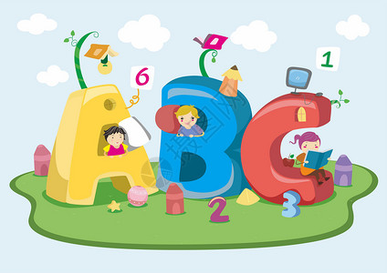 字母S插图六一儿童节插画
