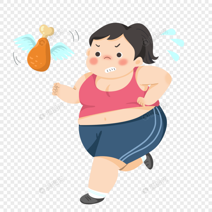 减肥跑步的女人图片