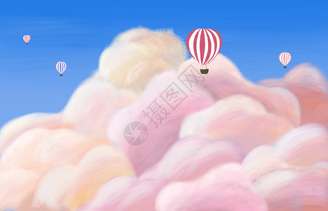 棉花糖云彩彩云设计图片