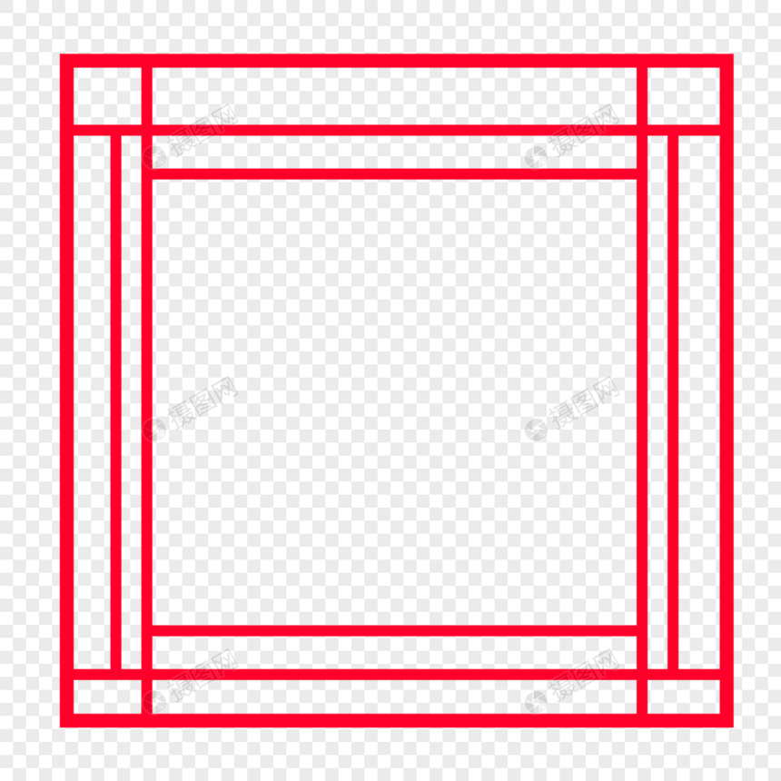 简约中式边框图片