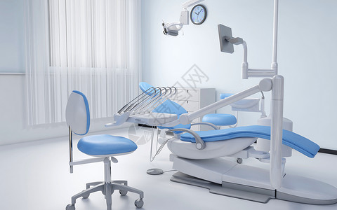 牙科保健员医疗治牙场景设计图片