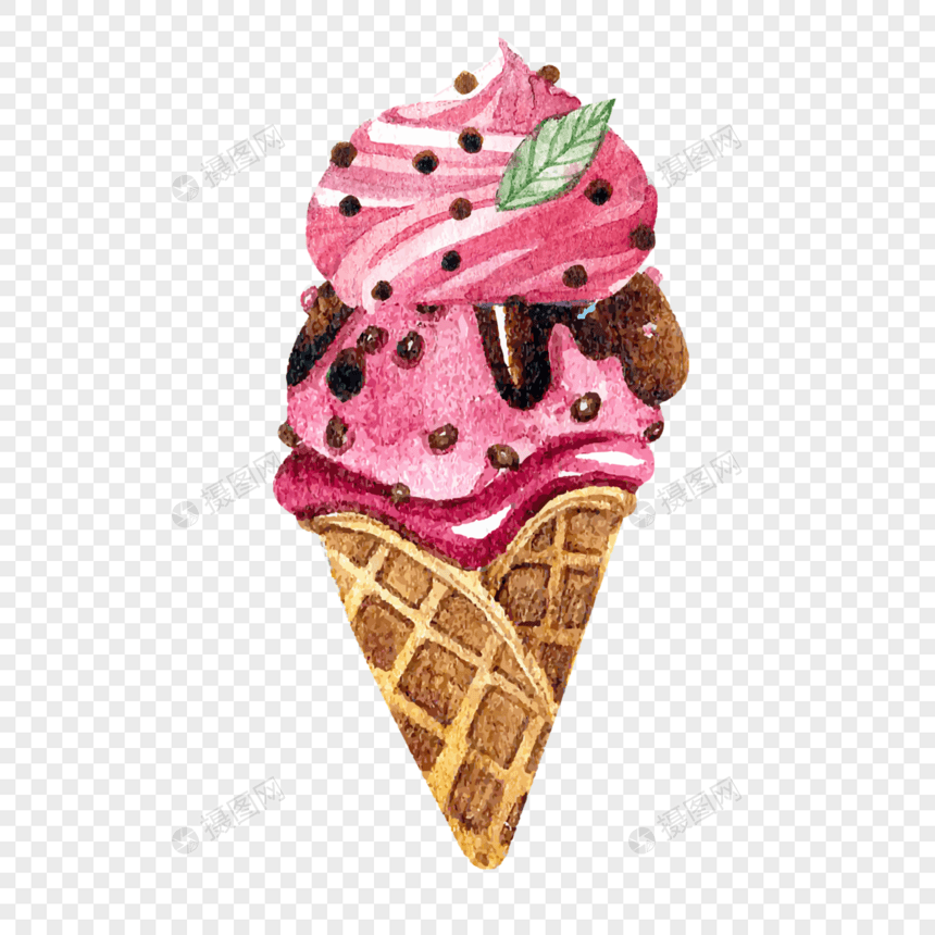 夏季冰淇淋装饰素材图案图片
