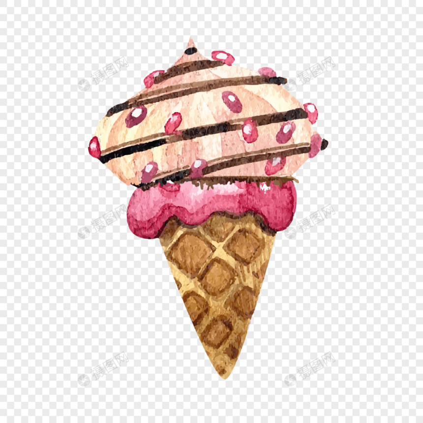 卡通冰淇淋装饰素材图案图片