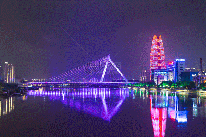 宁波江边风景gif图片