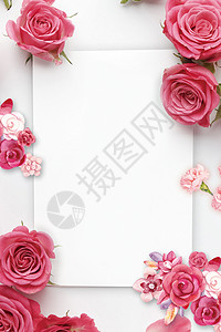 花卉边框相框玫瑰边框设计图片