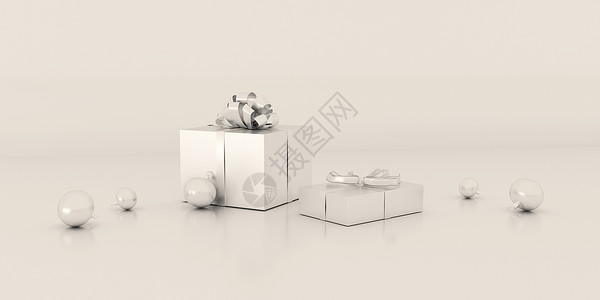 圣诞模型创意礼盒场景设计图片