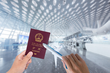 机场出发旅行证件高清图片素材