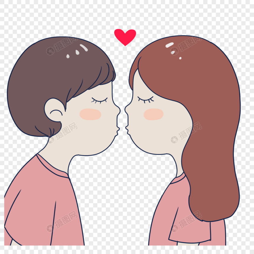 接吻情侣图片