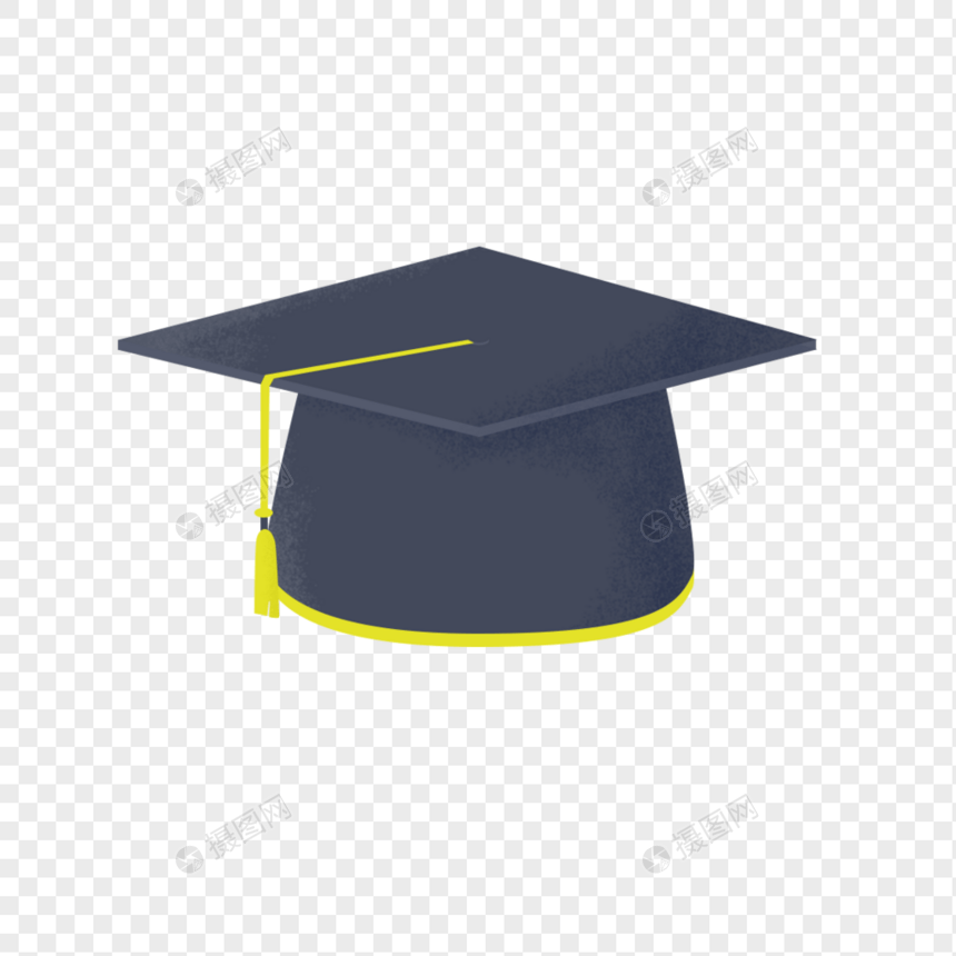 毕业季博士帽黑色帽子元素图片
