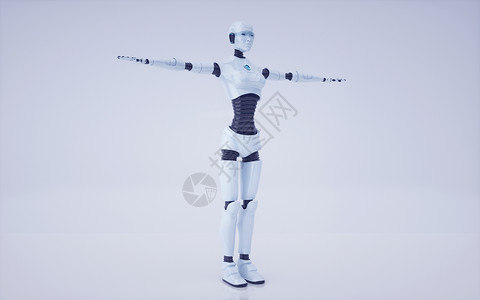 伸直智能机器人臂膀设计图片