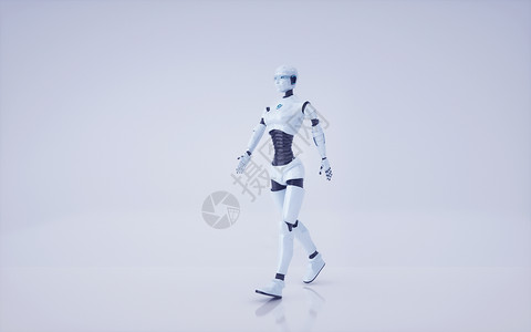 机器人行走机器人走路高清图片