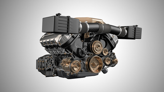 现代化工业汽车发动机引擎设计图片