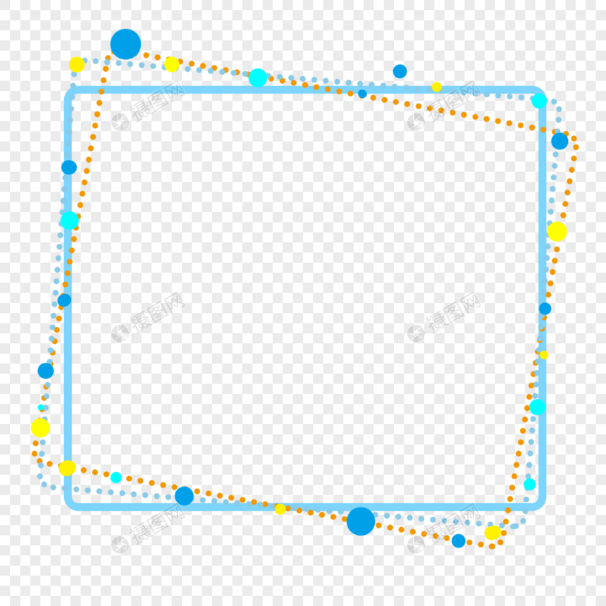 圆点装饰边框图片