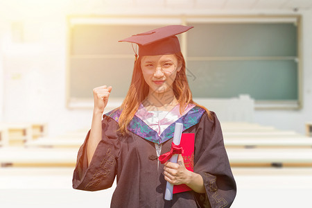 毕业女学生形象毕业季设计图片