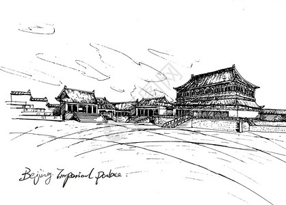 北京博物馆北京故宫插画