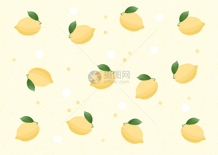 小清新夏日水果背景图片