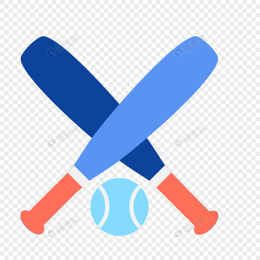 棒球图标免抠矢量插画素材图片
